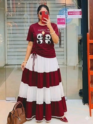 Skirt and Tshirt Set 1