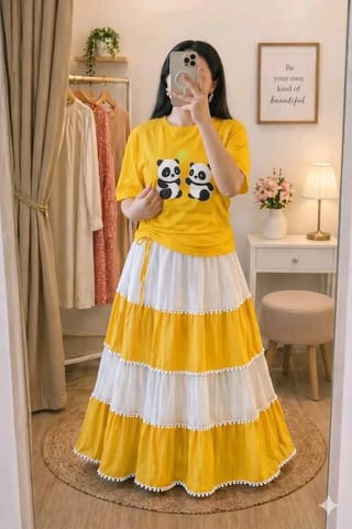 Skirt and Tshirt Set 3