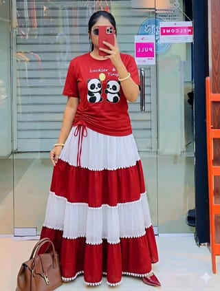 Skirt and Tshirt Set 5