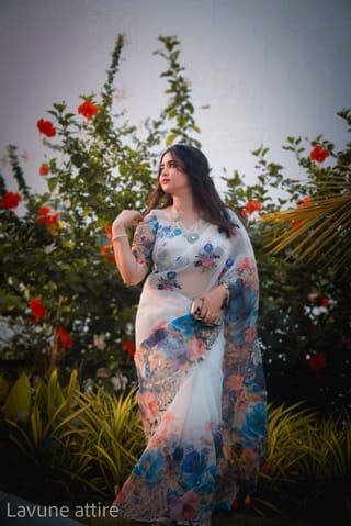Chanderi silk sharee with blause pcs 4
