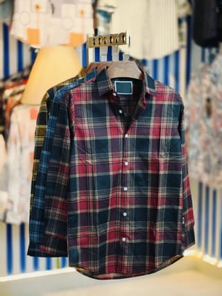 Pure Cotton full Sleeve Check & Print  1