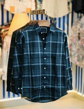Pure Cotton full Sleeve Check & Print  2