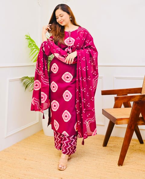 Cunri Print Three Piece