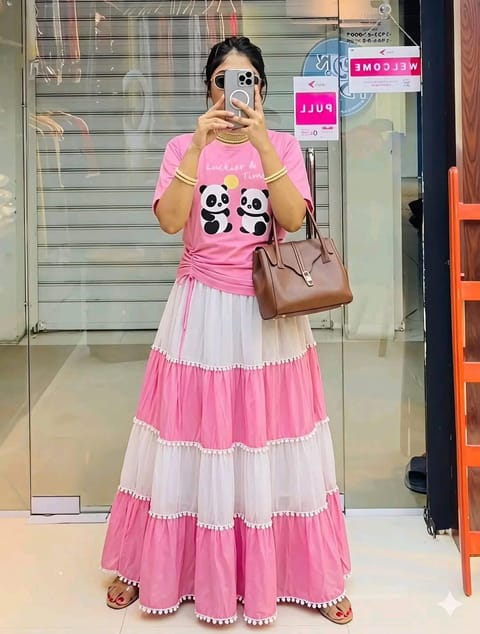 Skirt and Tshirt Set