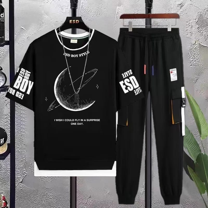 Half Sleeve T-Shirt & Trouser Set