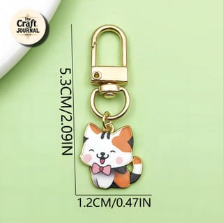 Cute Bow-Tie Kitty Keychain 4