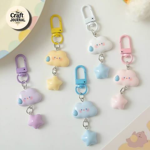 Cloud Star Keychain