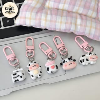 Cow Charm Keychain 2