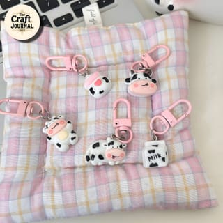 Cow Charm Keychain 4