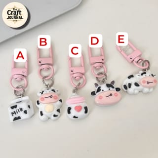 Cow Charm Keychain 5