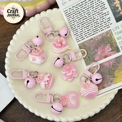 Pink Blossom Keychain