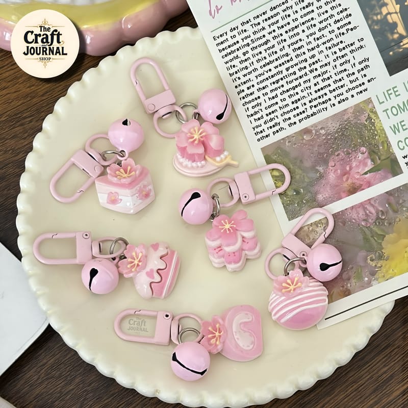 Pink Blossom Keychain