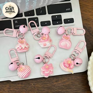 Pink Blossom Keychain 2