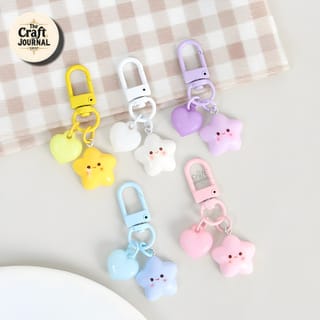 Star & Heart Keychain 1