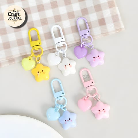 Star & Heart Keychain