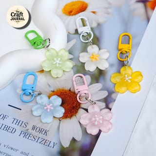 Glossy Sakura Flower Keychain 2