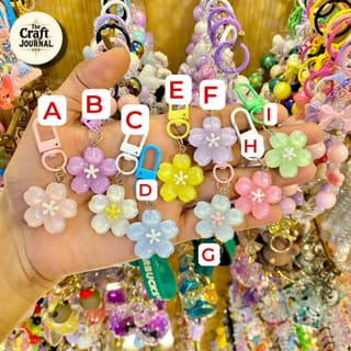 Glossy Sakura Flower Keychain 5