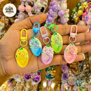 Flower Boat Keychain 4