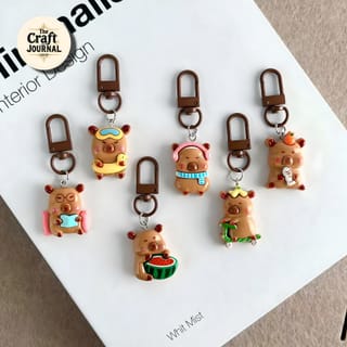 Kawaii Capybara Keychain 1