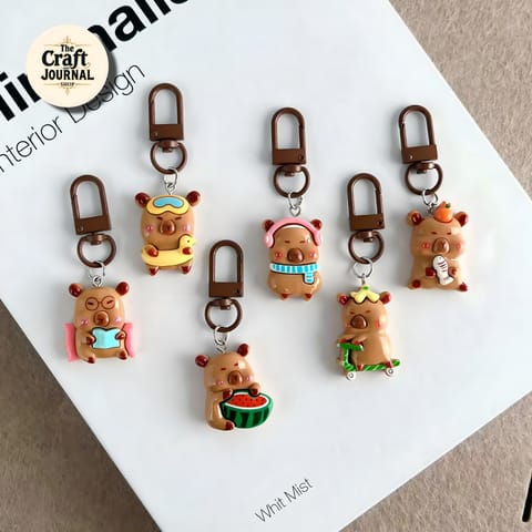 Kawaii Capybara Keychain