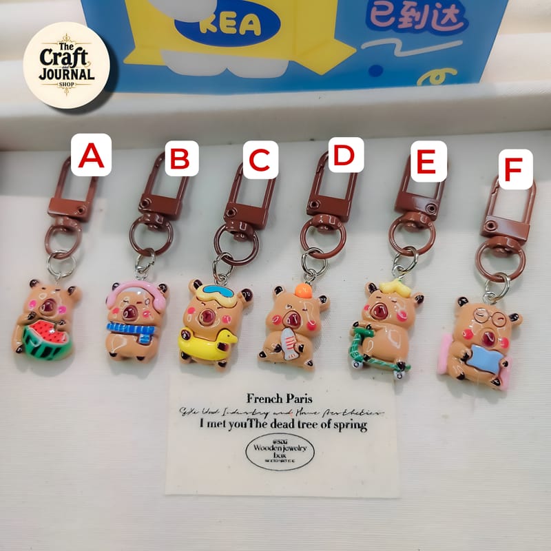 Kawaii Capybara Keychain