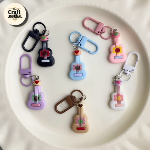 Mini Guitar Keychain