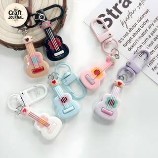 Mini Guitar Keychain 2