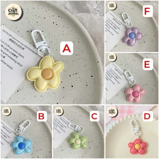 Flower Puff Keychain 5