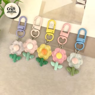 Glossy Flower Keychain 2
