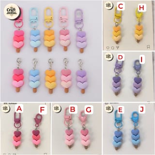 Heart Ice Cream Keychain 5