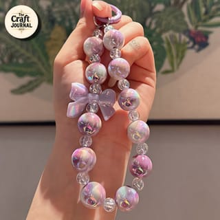 Dreamy Pearl Beaded Keychain 4