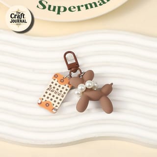 Balloon Dog Charm Keychain 4