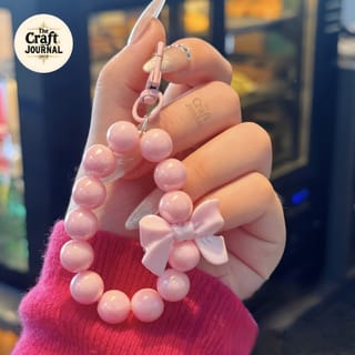 Pastel Beaded Bow Keychain 3