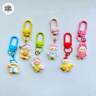 Cute Duckling Character Keychain 1