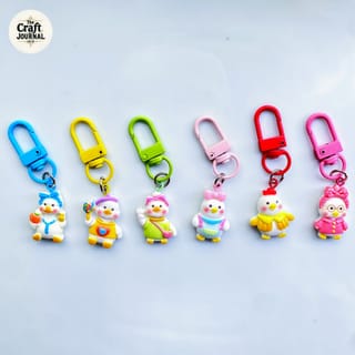 Cute Duckling Character Keychain 2