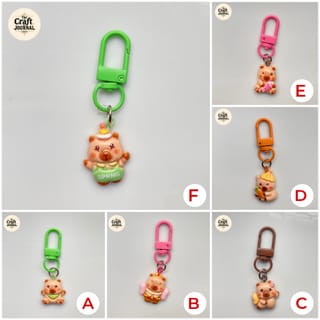 Seasonal Bear Charm Keychain 5