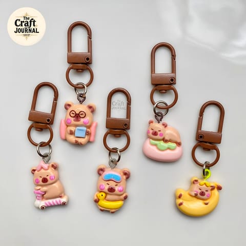 Capybara Charm Keychain