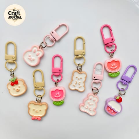 Cute Cookie Charm Keychain