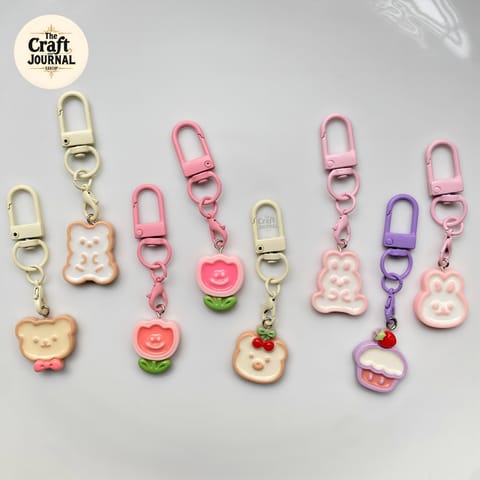 Cute Cookie Charm Keychain