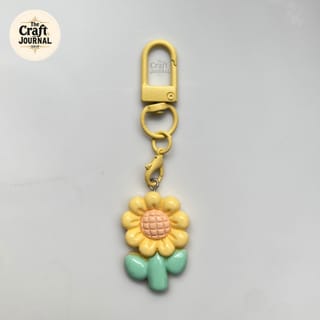 Cute Flower & Tulip Charm Keychain 3