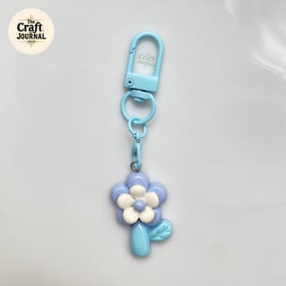 Cute Flower & Tulip Charm Keychain 4
