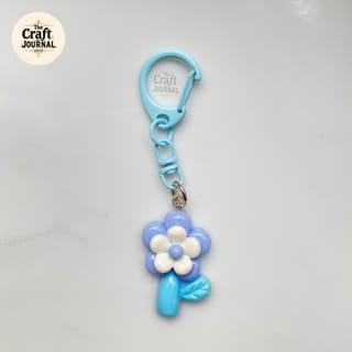 Cute Flower & Tulip Charm Keychain 3