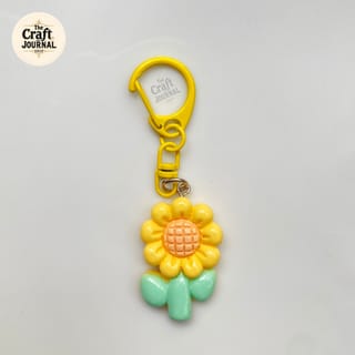 Cute Flower & Tulip Charm Keychain 4