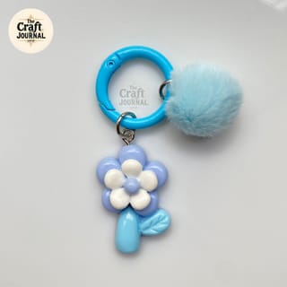 Cute Flower & Tulip Charm Keychain 3