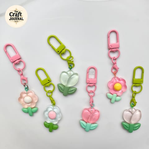 Tulip Charm Keychain