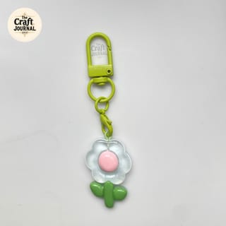 Flower Charm Keychain 4
