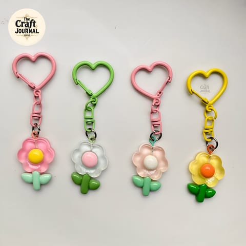 Flower Charm Keychain