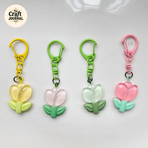 Tulip Charm Keychain