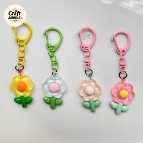 Flower Charm Keychain