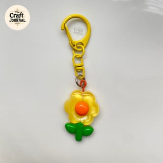 Flower Charm Keychain 3